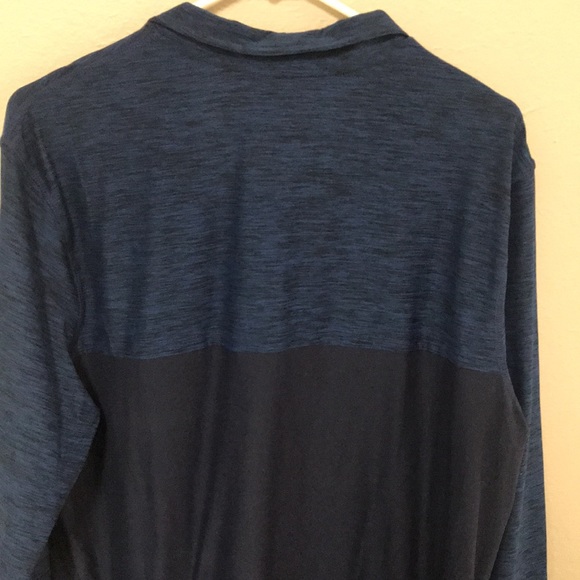 GapFit Active Half Zip, Blue, Mens Large - Picture 6 of 7